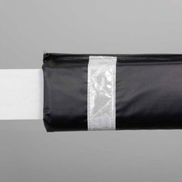 Innoplast, Inc 50"W Soft Nylon Gate Arm Cover - Black Cover/White Tapes GG-50-BKW